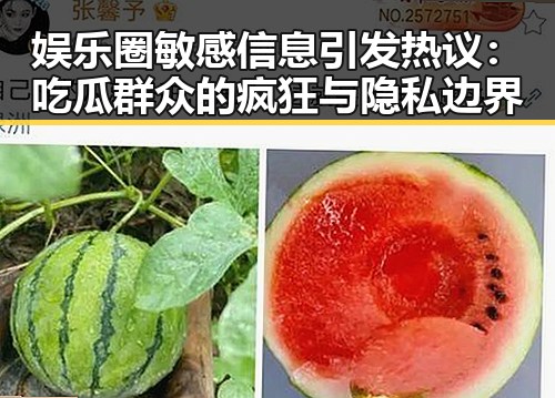 娱乐圈敏感信息引发热议：吃瓜群众的疯狂与隐私边界