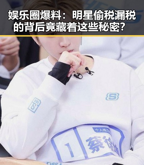 娱乐圈爆料：明星偷税漏税的背后竟藏着这些秘密？